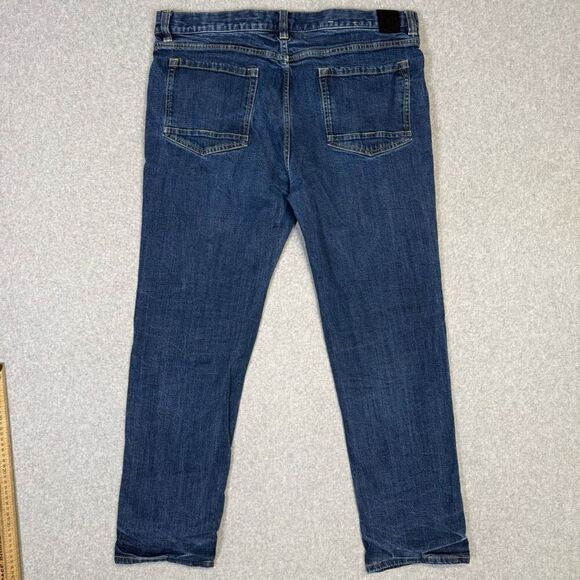 PrAna Men's Size 38x31 Straight Leg Relaxed Fit Blue Jeans - Picture 6 of 9